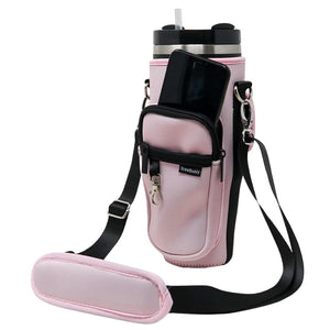 Tumbler Crossbody Holder Sling Bag | Light Pink