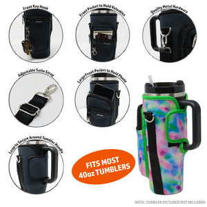 Tumbler Crossbody Holder Sling Bag | Tie Dye