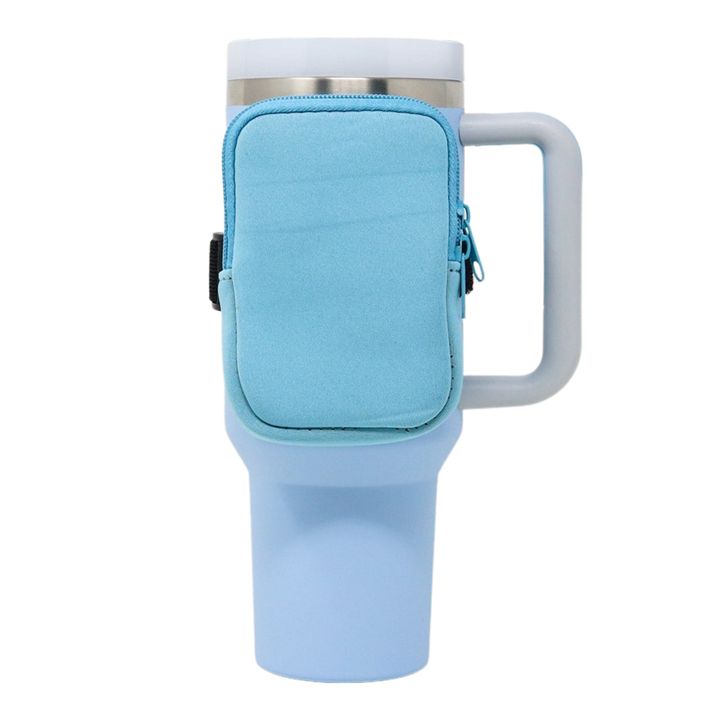 
            
                Load image into Gallery viewer, Tumbler Zippered Carry Pouch | Light Blue
            
        