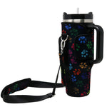 Cross Body Bag Bottle Holder  Black - Brew Buddy Neoprene – shopbrewbuddy