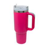 40oz Stainless Steel Insulated Mega Tumbler | Hot Pink