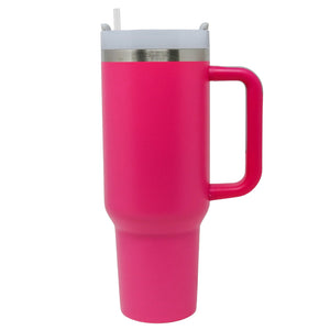 40oz Stainless Steel Insulated Mega Tumbler | Hot Pink