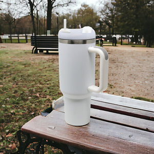 40oz Stainless Steel Insulated Mega Tumbler | White