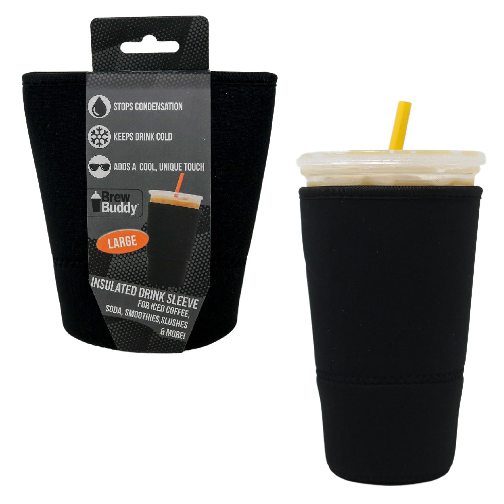 Insulated Iced Coffee & Drink Sleeve - Black