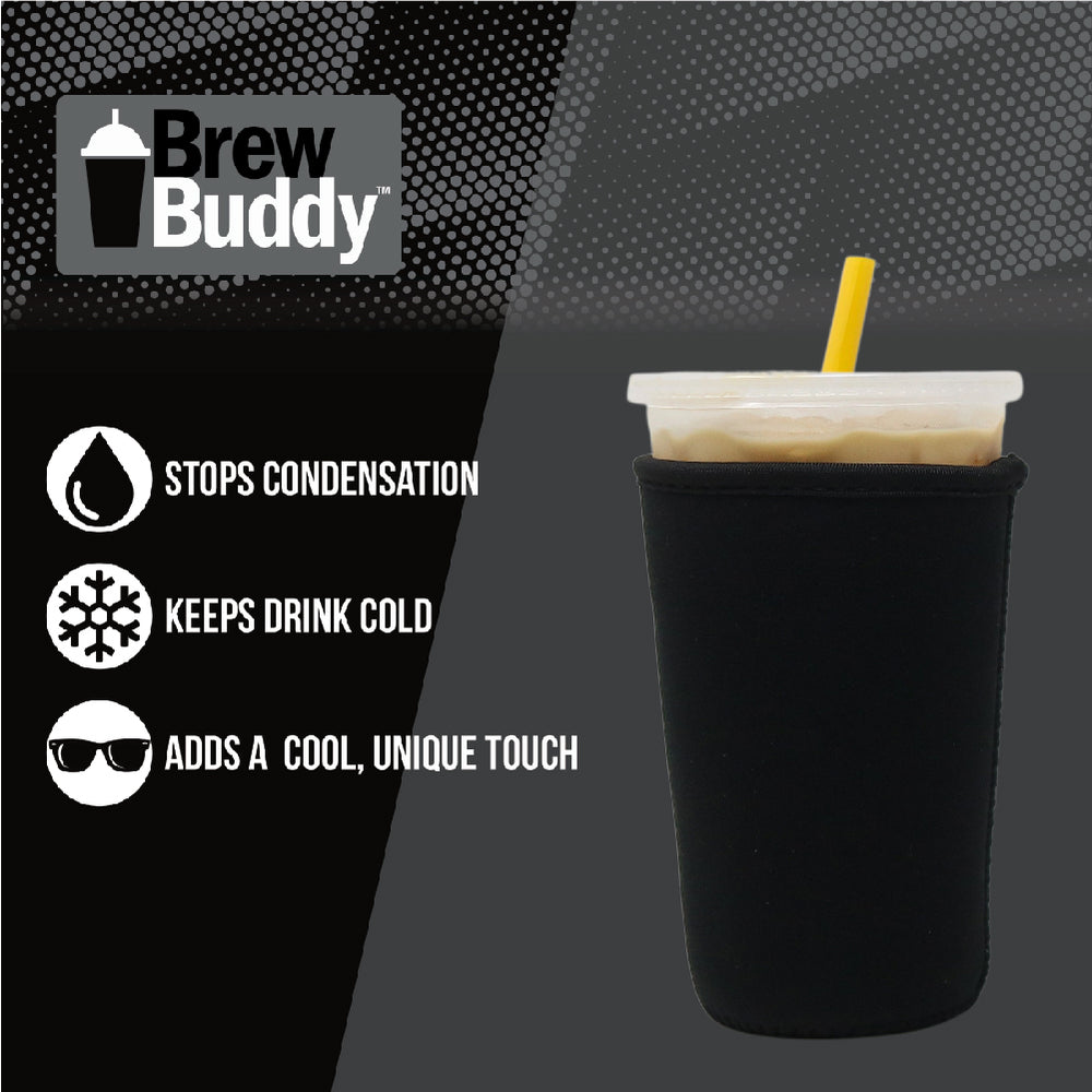 Insulated Iced Coffee & Drink Sleeve - Black