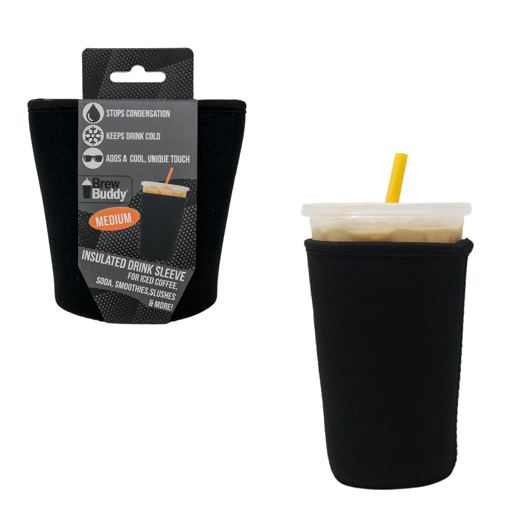 Insulated Iced Coffee & Drink Sleeve - Black