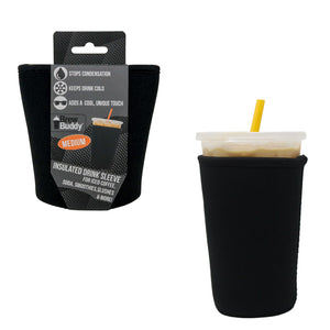Insulated Iced Coffee & Drink Sleeve - Black