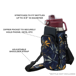Cross Body Bag Bottle Holder | Botanical