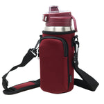 Cross Body Bag Bottle Holder | Burgundy