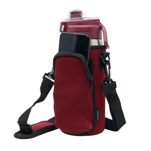 Cross Body Bag Bottle Holder | Burgundy