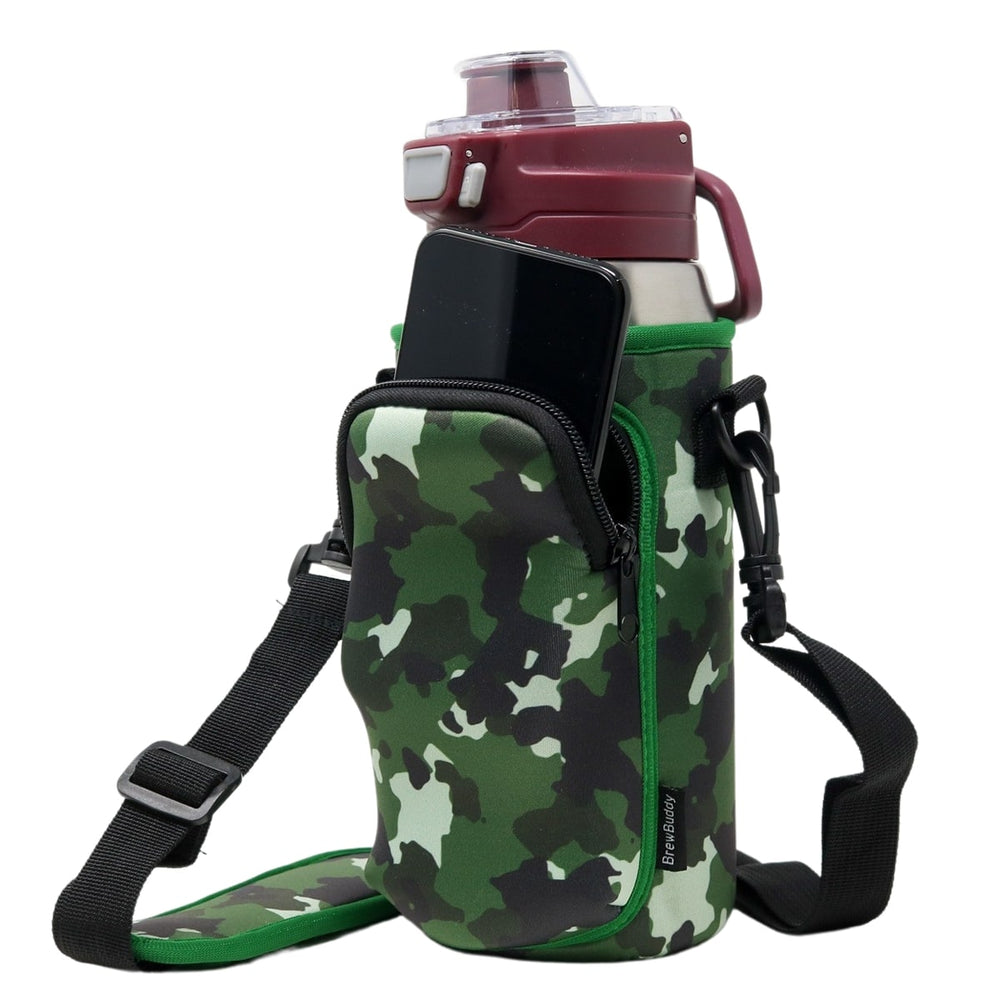 Cross Body Bag Bottle Holder | Camo