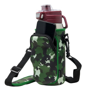 Cross Body Bag Bottle Holder | Camo