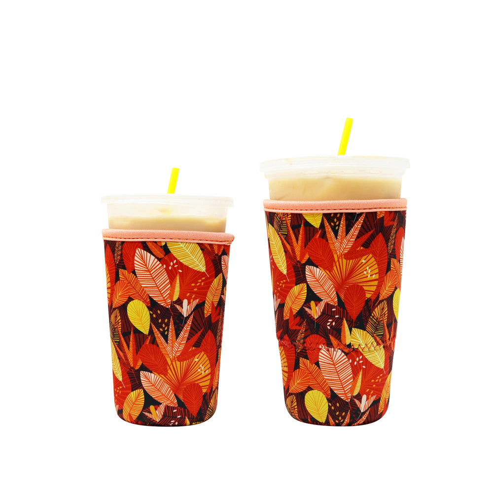 Insulated Iced Coffee & Drink Sleeve - Fall Spice