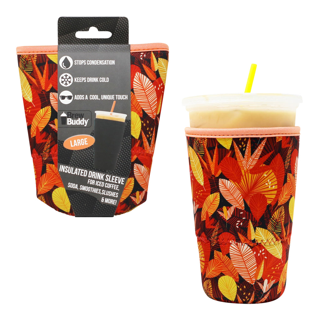 Insulated Iced Coffee & Drink Sleeve - Fall Spice