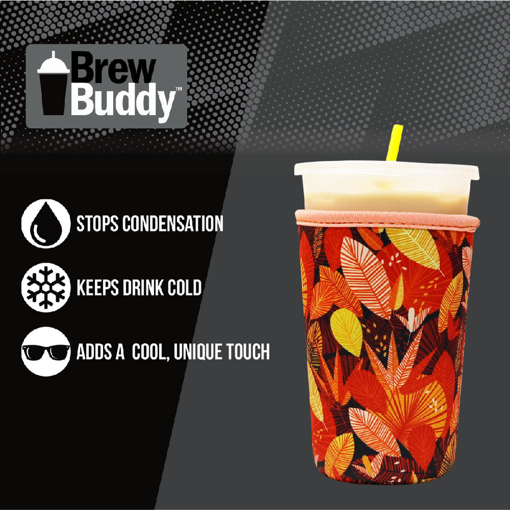 Insulated Iced Coffee & Drink Sleeve - Fall Spice