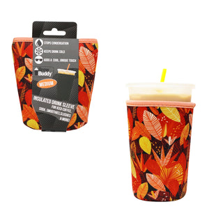 Insulated Iced Coffee & Drink Sleeve - Fall Spice