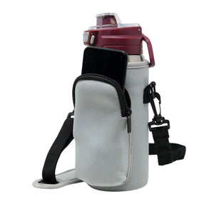 Cross Body Bag Bottle Holder | Light Grey