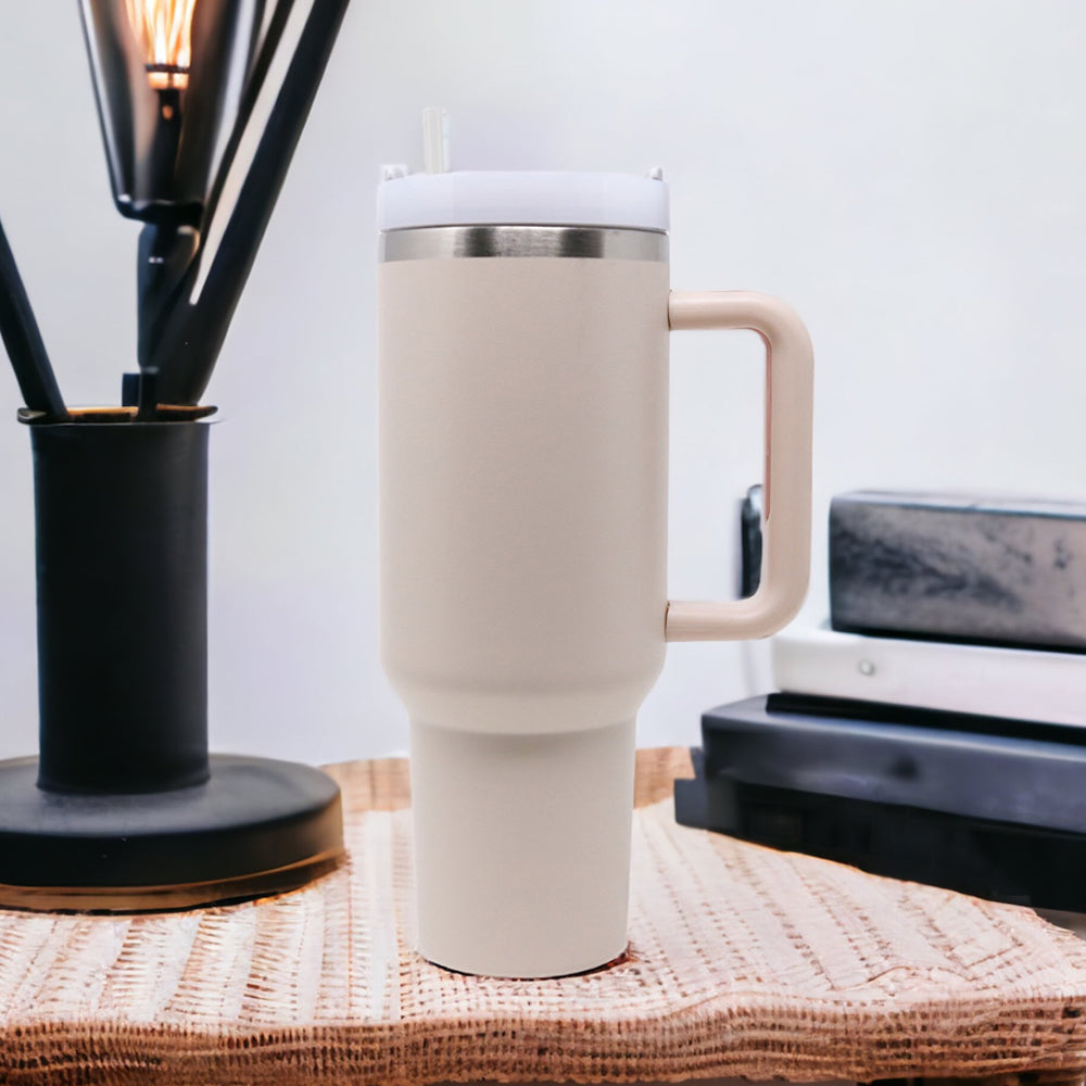 40oz Stainless Steel Insulated Mega Tumbler | Light Pink