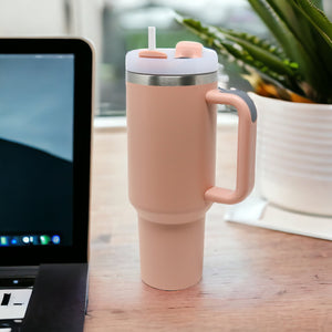 40oz Stainless Steel Insulated Mega Tumbler | Pink