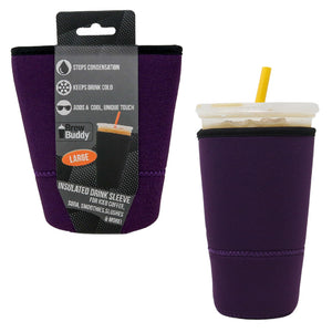 Insulated Iced Coffee & Drink Sleeve - Purple