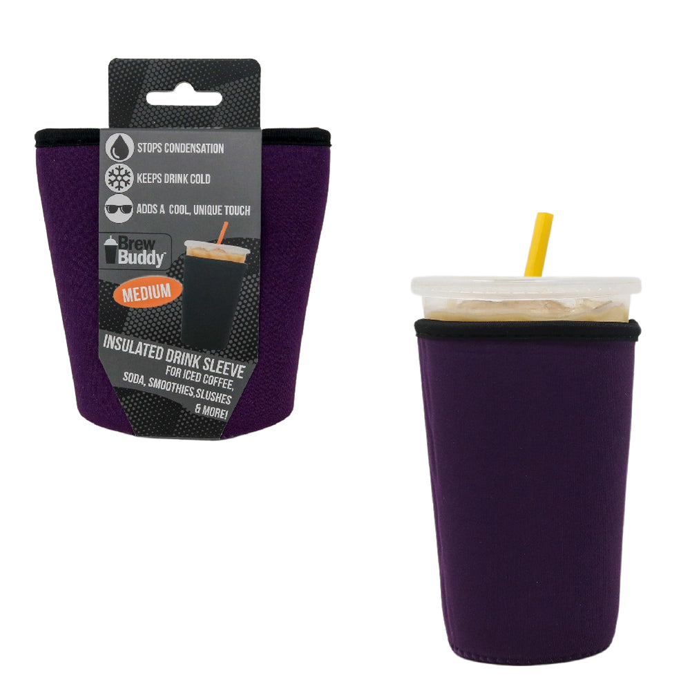 Insulated Iced Coffee & Drink Sleeve - Purple