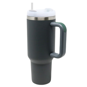 40oz Stainless Steel Insulated Mega Tumbler | Steel Grey