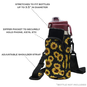 Cross Body Bag Bottle Holder | Sunflower