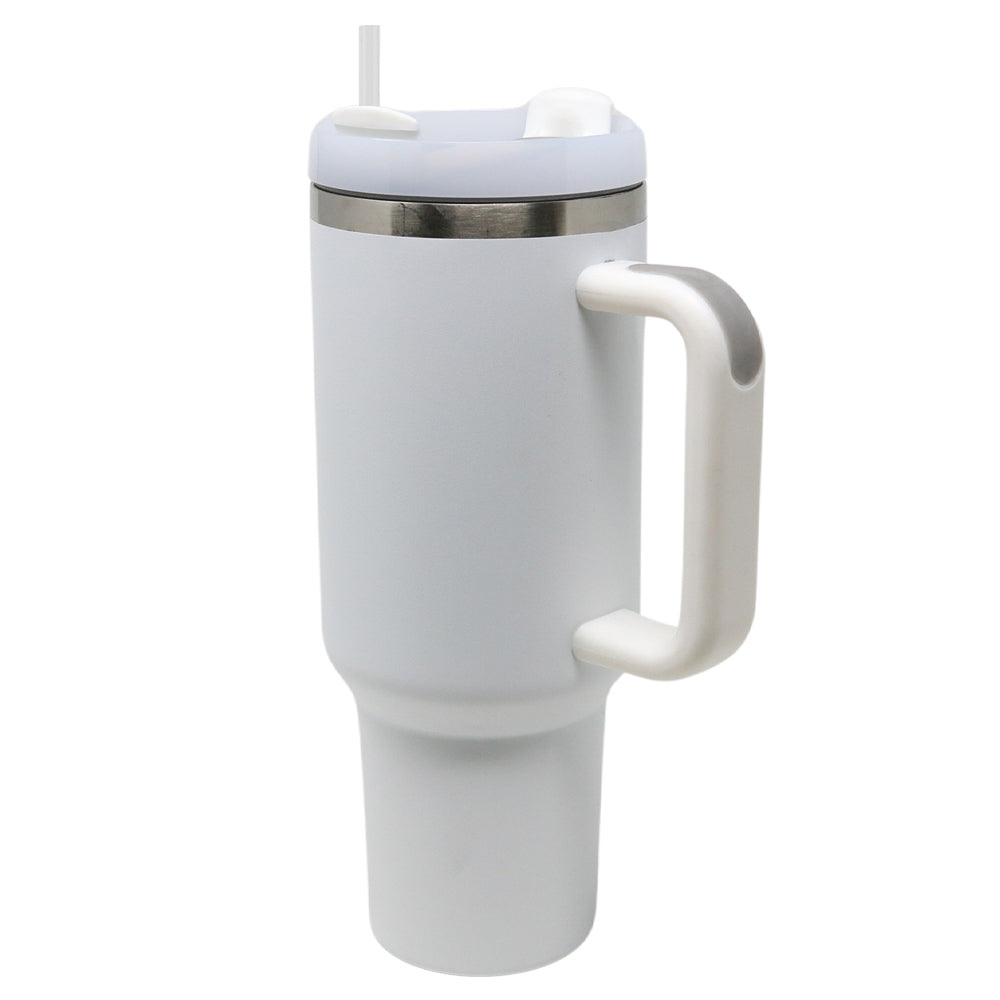 40oz Stainless Steel Insulated Mega Tumbler | White