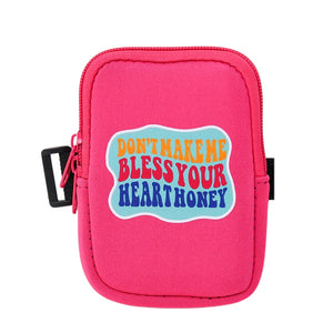 
            
                Load image into Gallery viewer, Tumbler Zippered Carry Pouch | Don&amp;#39;t Make Me Bless Your Heart Honey
            
        