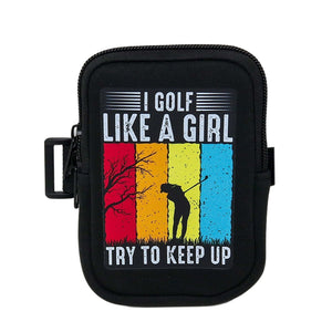 Tumbler Zippered Carry Pouch | I Golf Like a Girl