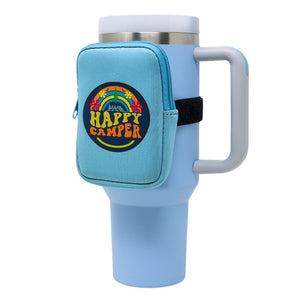 Tumbler Zippered Carry Pouch | Happy Camper