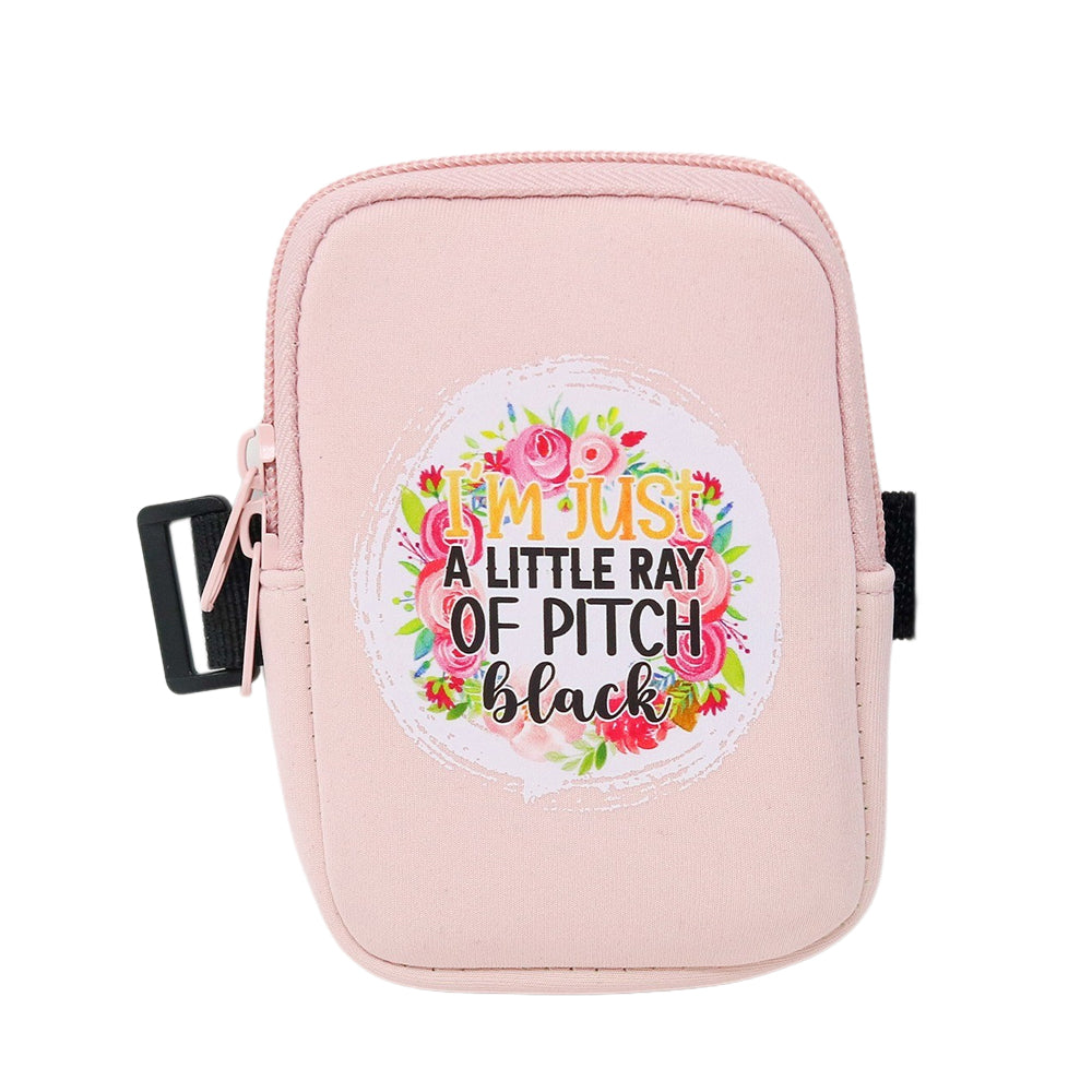 
            
                Load image into Gallery viewer, Tumbler Zippered Carry Pouch | Little Ray of Pitch Black
            
        