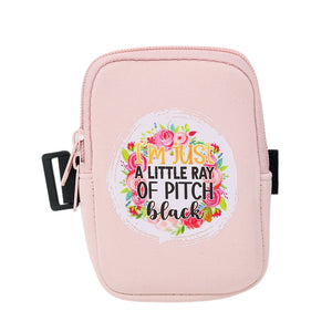 Tumbler Zippered Carry Pouch | Little Ray of Pitch Black