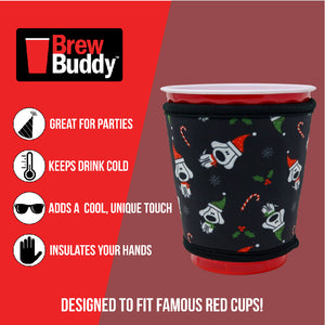 Insulated Red Cup Drink Sleeve | Christmas K-9