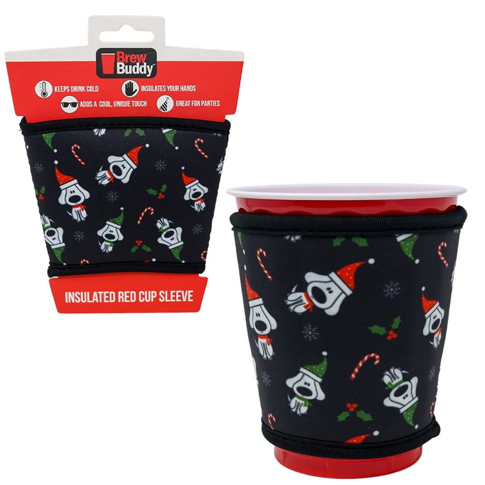 Insulated Red Cup Drink Sleeve | Christmas K-9