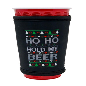 Insulated Red Cup Drink Sleeve | Ho-Ho-Hold my Beer