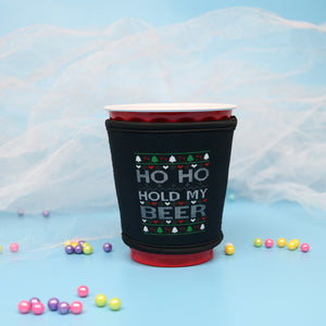 Insulated Red Cup Drink Sleeve | Ho-Ho-Hold my Beer