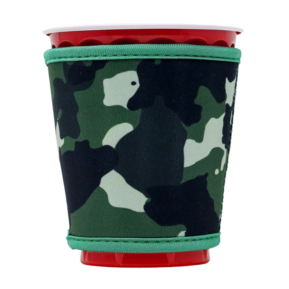 neoprene reusable coffee cup sleeves red