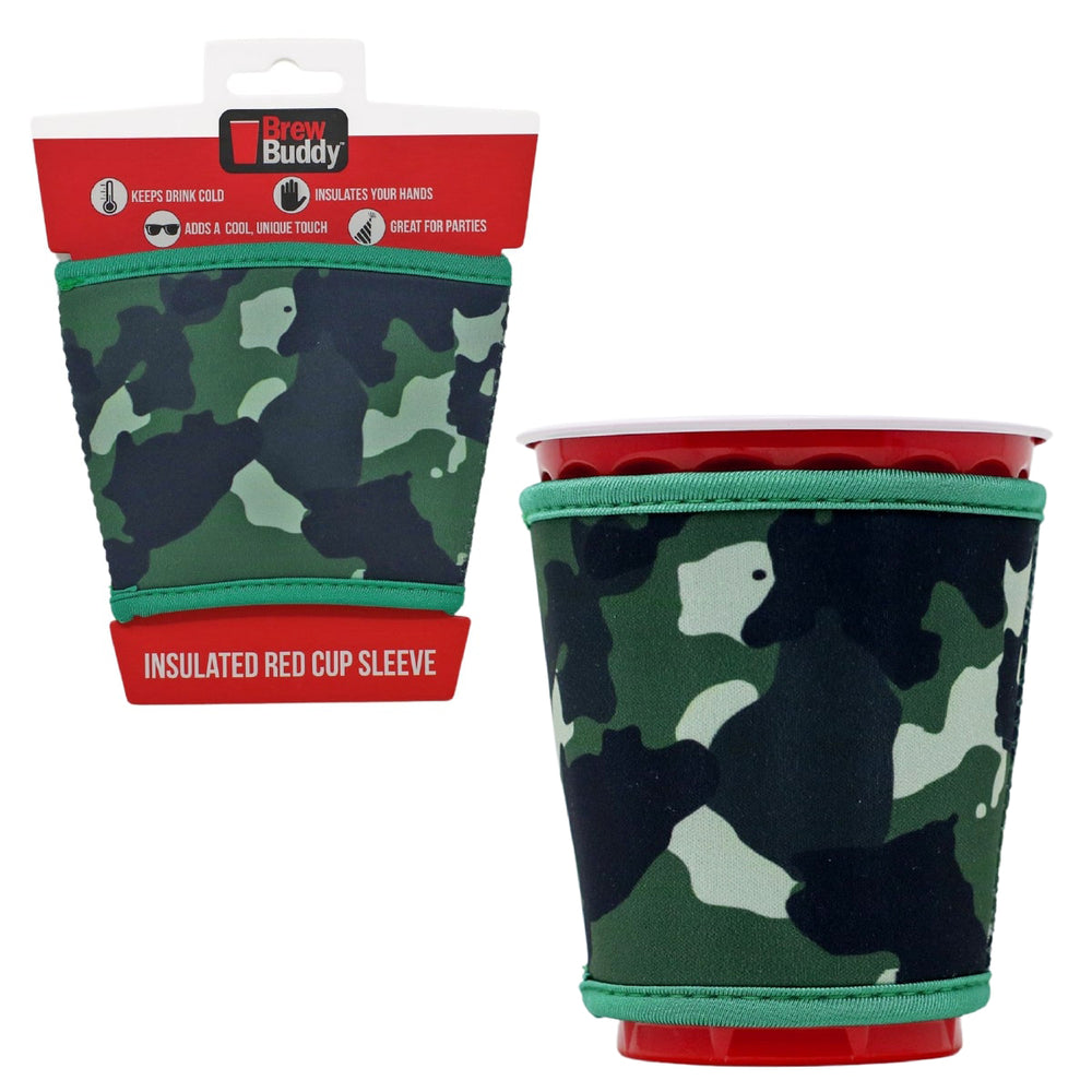 Thermal neoprene insulated red solo cup sleeve.