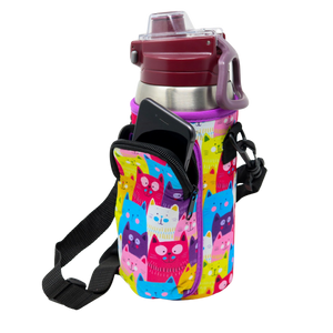 Cross Body Bag Bottle Holder | Cat Lover