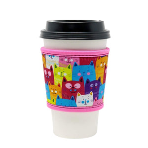 Thermal insulated coffee cup hot sleeve used for Starbucks, McDonalds, and more.