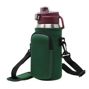 Cross Body Bag Bottle Holder | Dark Green