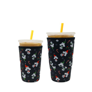 Insulated Iced Coffee & Drink Sleeve - Christmas K-9