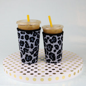 Reusable thermal insulated iced coffee cup sleeve made from high quality neoprene used for drinks from Starbucks, McDonalds, Dunkin' Donuts, and more. 