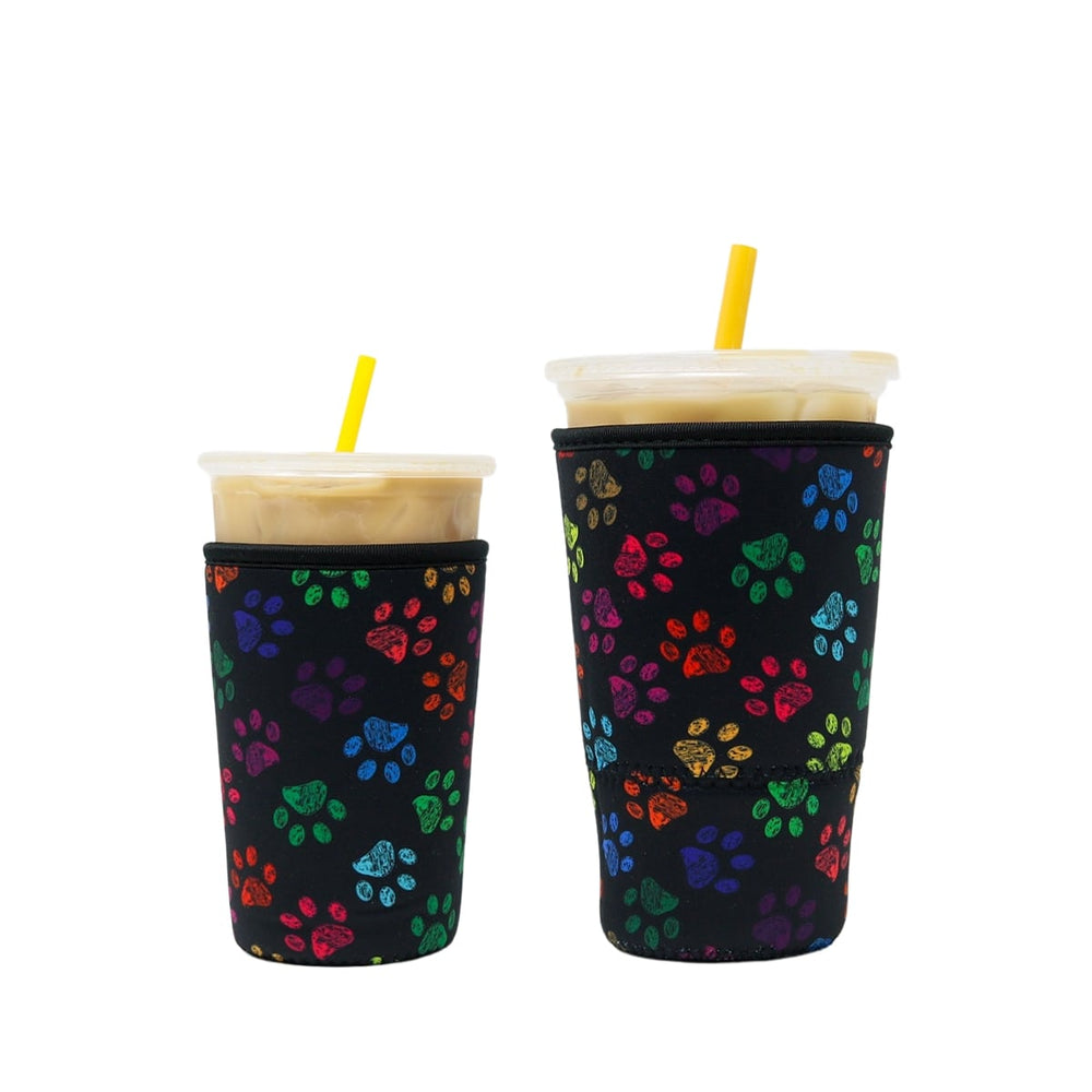 Insulated Iced Coffee & Drink Sleeve - Paws