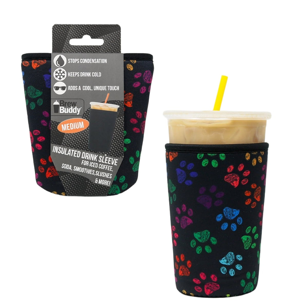 Insulated Iced Coffee & Drink Sleeve - Paws