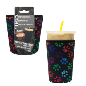 
            
                Load image into Gallery viewer, Insulated Iced Coffee &amp;amp; Drink Sleeve - Paws
            
        