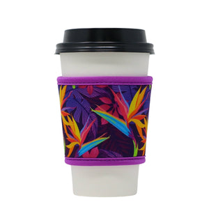 Reusable thermal insulated coffee cup hot sleeve made from high quality neoprene used for drinks from Starbucks, McDonalds, Dunkin' Donuts, and more. 