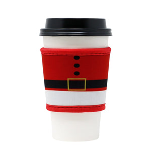 Reusable thermal insulated coffee cup hot sleeve made from high quality neoprene used for drinks from Starbucks, McDonalds, Dunkin' Donuts, and more. 