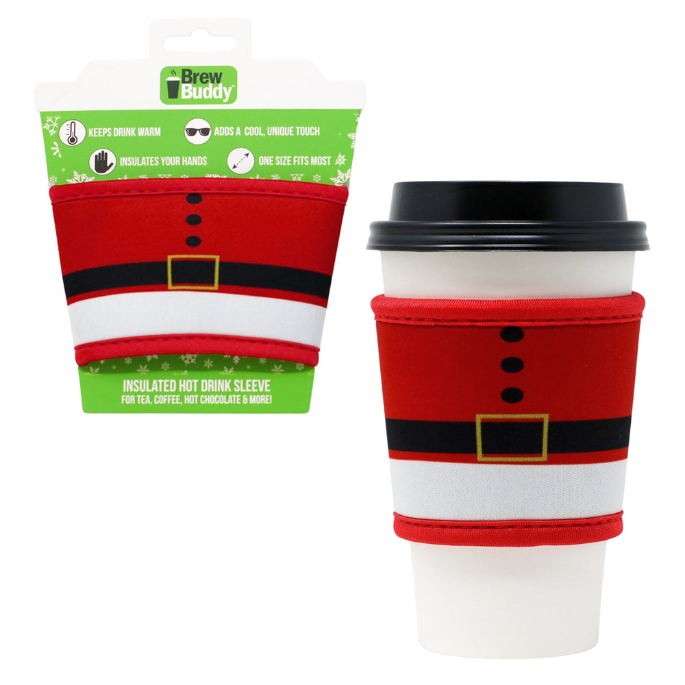 Reusable thermal insulated coffee cup hot sleeve made from high quality neoprene used for drinks from Starbucks, McDonalds, Dunkin' Donuts, and more. 